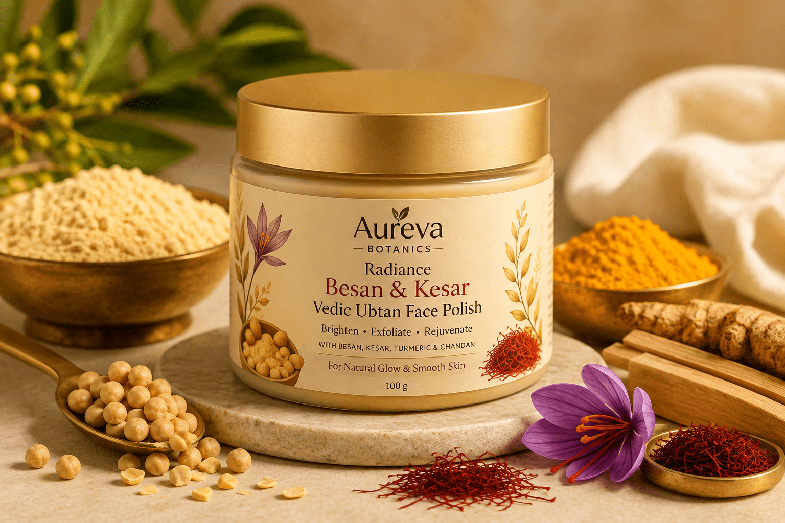 Radiance Besan & Kesar Vedic Ubtan Face Polish